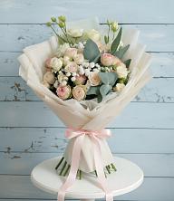 Букет цветов из:  Розы и Лизиантусы в Горьковском